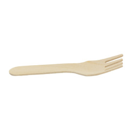 Mini Fourchette en Bois 7,5cm (100 Utés)