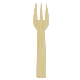 Mini Fourchette en Bambou Dégustation 7,5cm (1.200 Utés)