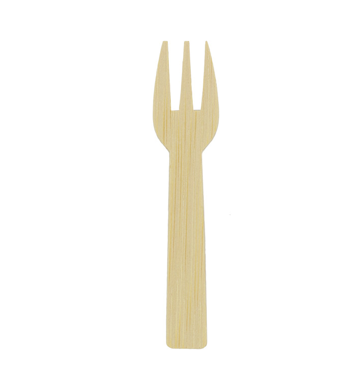 Mini Fourchette en Bambou Dégustation 7,5cm (1.200 Utés) Mini Fourchette en Bambou Dégustation 7,5cm (1.200 Utés)