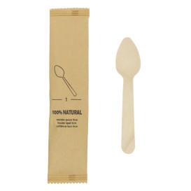 Houten TeaSpoon Verpakt 11cm (25 stuks)