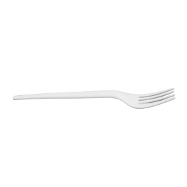 Fourchette Biodégradable CPLA Blanc 17cm (1.000 Utés)