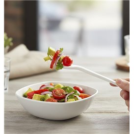 Fourchette Biodégradable CPLA Blanc 17cm (25 Utés)