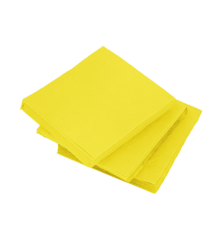 Serviette en Papier Micro Point 20x20cm Jaune (90 Utés) Serviette en Papier Micro Point 20x20cm Jaune (90 Utés)