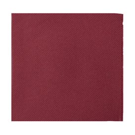 Serviette en Papier Micro Point 20x20cm Bordeaux (100 Utés)