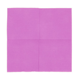 Serviette en Papier Micro Point 20x20cm Fuchsia (100 Utés)