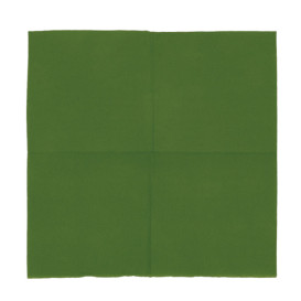 Serviette en Papier Micro Point 20x20cm Vert (2.400 Utés)