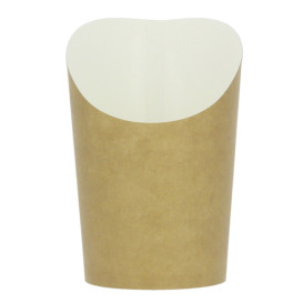 Papieren Kraft voor Frietjes en Wraps Beker Ø8,1x11,5cm (1.320 stuks)