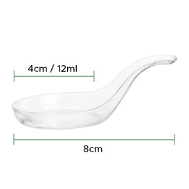 Cuillère Dégustation Transparent 8 cm (288 Utés)