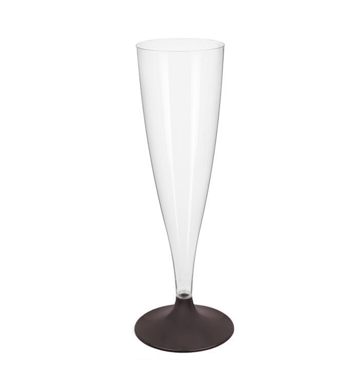 Plastic stam fluitglas Mousserende Wijn bruin 140ml 2P (20 stuks) Plastic stam fluitglas Mousserende Wijn bruin 140ml 2P (20 stuks)