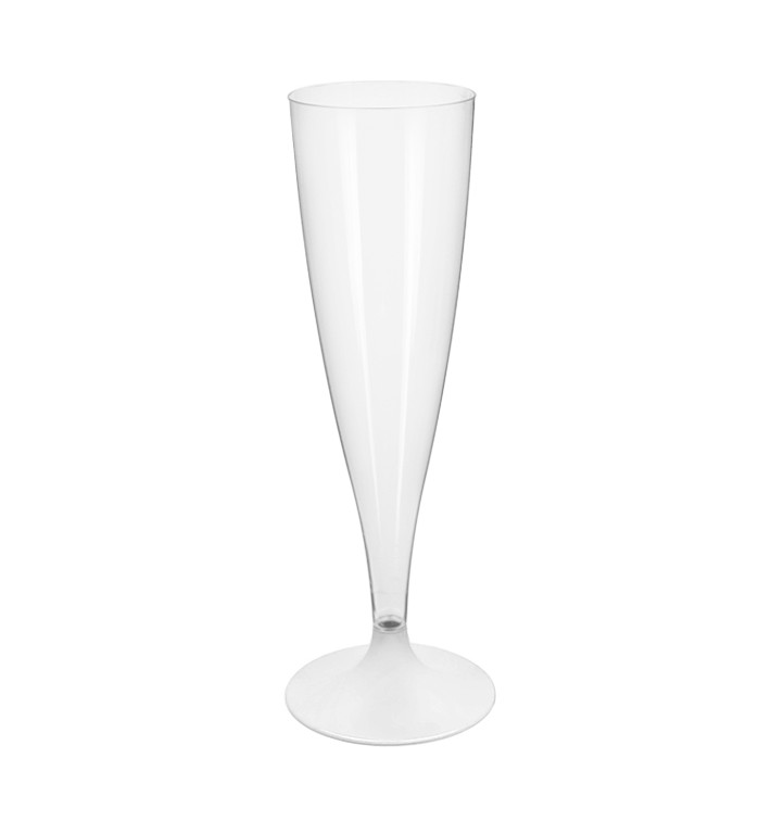 Plastic stam fluitglas Mousserende Wijn wit 140ml 2P (20 stuks) Plastic stam fluitglas Mousserende Wijn wit 140ml 2P (20 stuks)