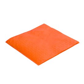 Papieren servet oranje 20x20cm (6.000 stuks)