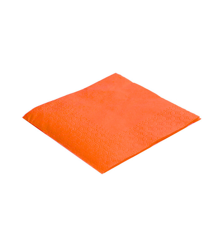 Serviette Papier à Cocktail 20x20 Orange (6.000 Unités) Serviette Papier à Cocktail 20x20 Orange (6.000 Unités)