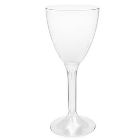 Plastic stamglas wijn transparant verwijderbare stam 180ml (20 stuks)