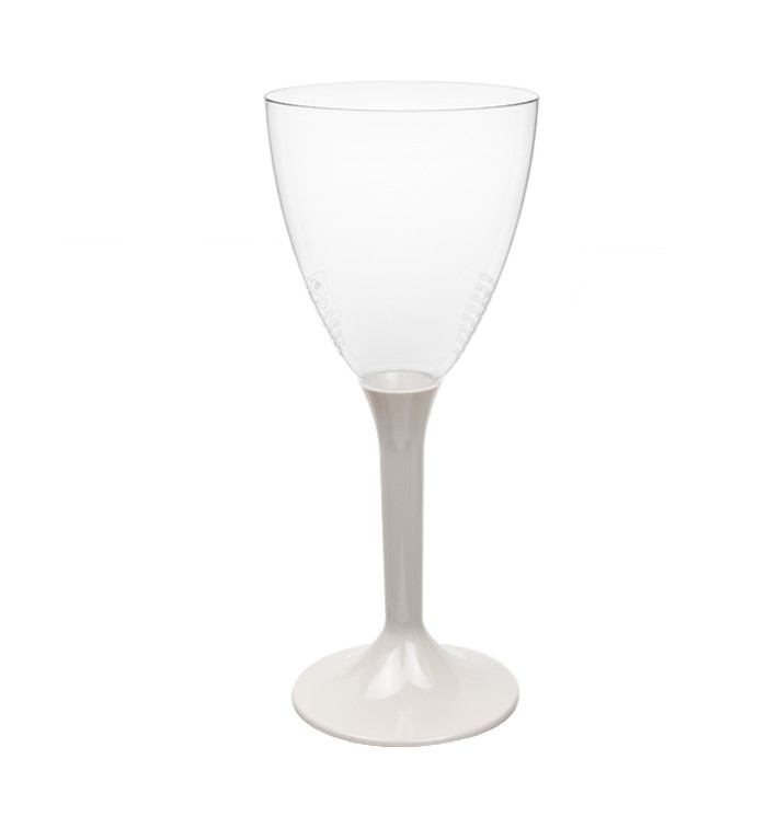 Verre Plastique Vin Pied Beige 180ml 2P (20 Utés) Verre Plastique Vin Pied Beige 180ml 2P (20 Utés)