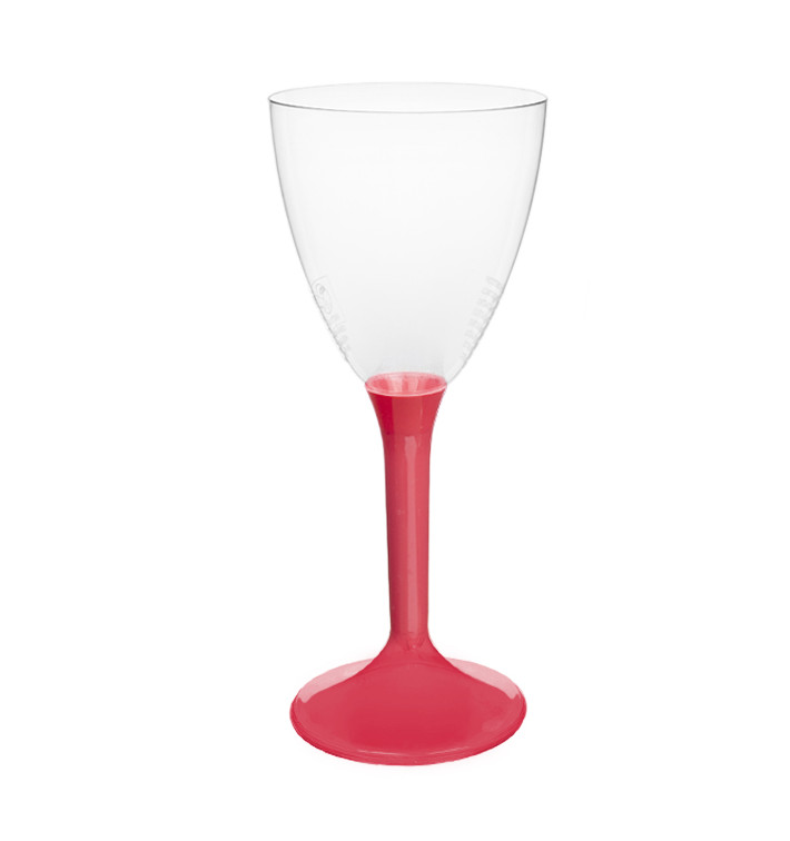 Plastic stamglas wijn Koraal verwijderbare stam 180ml (200 stuks) Plastic stamglas wijn Koraal verwijderbare stam 180ml (200 stuks)