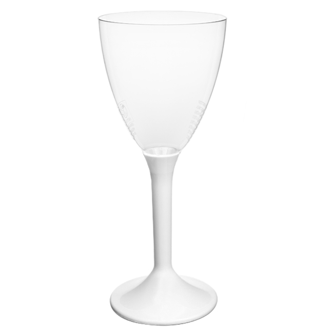 Plastic stamglas wijn wit verwijderbare stam 180ml (200 stuks)