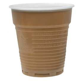 Gobelet Plastique Vending Marron 166ml Ø7,0cm (100 Utés)