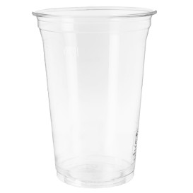 Stof gebaseerd op Maizena PLA beker  Bio transparant 550ml Ø9,5cm (70 stuks) 