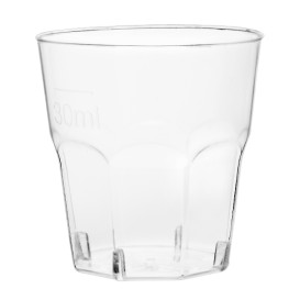 Verre Plastique à Shot Transp. PS Ø40mm 30ml (2000 Utés)