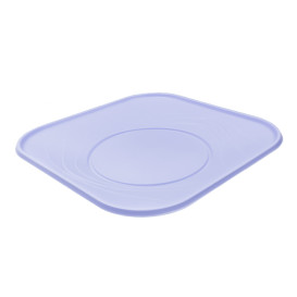 Assiette Réutilisable Economique PP "X-Table" Violet 23x23cm (120 Utés)