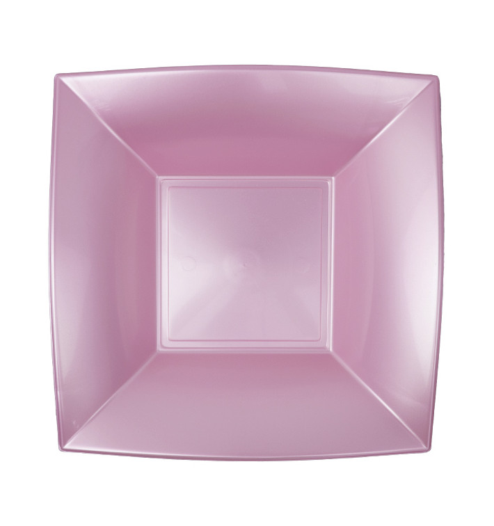 Plastic bord Diep paars "Nice" parel PP 18 cm (25 stuks) Plastic bord Diep paars "Nice" parel PP 18 cm (25 stuks)