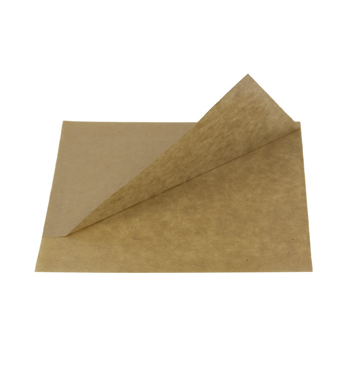 Papieren zak Vetvrij open 15x13/10cm Naturel (6000 stuks) Papieren zak Vetvrij open 15x13/10cm Naturel (6000 stuks)