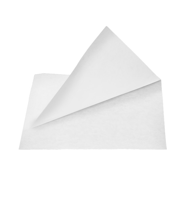 Papieren zak Vetvrij open 15x13/10cm wit (6000 stuks) Papieren zak Vetvrij open 15x13/10cm wit (6000 stuks)