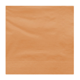 Serviette en Papier Ouate 30X30cm Saumon (100 Utés)