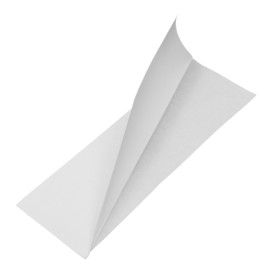 Papieren zak Vetvrij open 22x7,6cm wit (100 stuks)