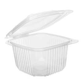 Boîte avec charnière PP Transparent 375ml 123x114mm (50 Utés)