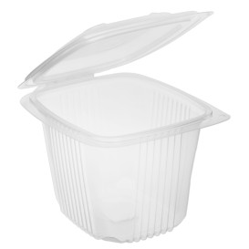 Boîte avec charnière PP Transparent 750ml 142x123mm (600 Utés)