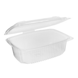 Boîte avec charnière PP Transparent 800ml 185x135mm (50 Utés)