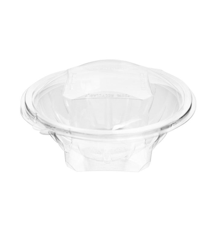 Plastic saladekom APET Rond vormig transparant 600ml Ø17,5cm (46 stuks) Plastic saladekom APET Rond vormig transparant 600ml Ø17,5cm (46 stuks)