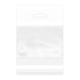 Sac en PP BO Avec Fermeture Adhésive et Trou Européen 8x12cm G160 (1.000 Utés)