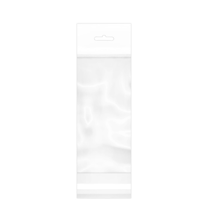 Sac en PP BO Avec Fermeture Adhésive et Trou Européen 6,5x17cm G160 (100 Utés) Sac en PP BO Avec Fermeture Adhésive et Trou Européen 6,5x17cm G160 (100 Utés)
