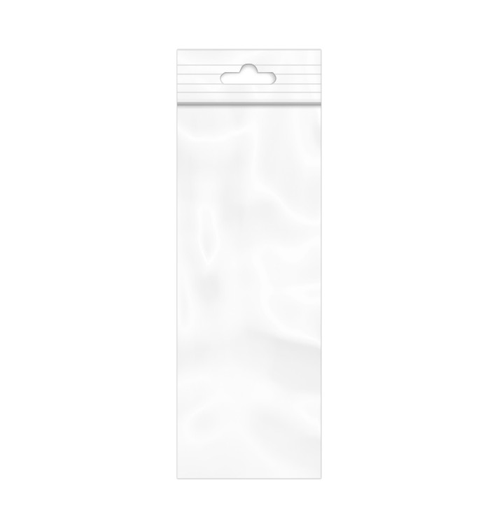 Sac en PE Fermeture Zip et Trou Européen 11.5x33.5cm G200 (1.000 Utés) Sac en PE Fermeture Zip et Trou Européen 11.5x33.5cm G200 (1.000 Utés)