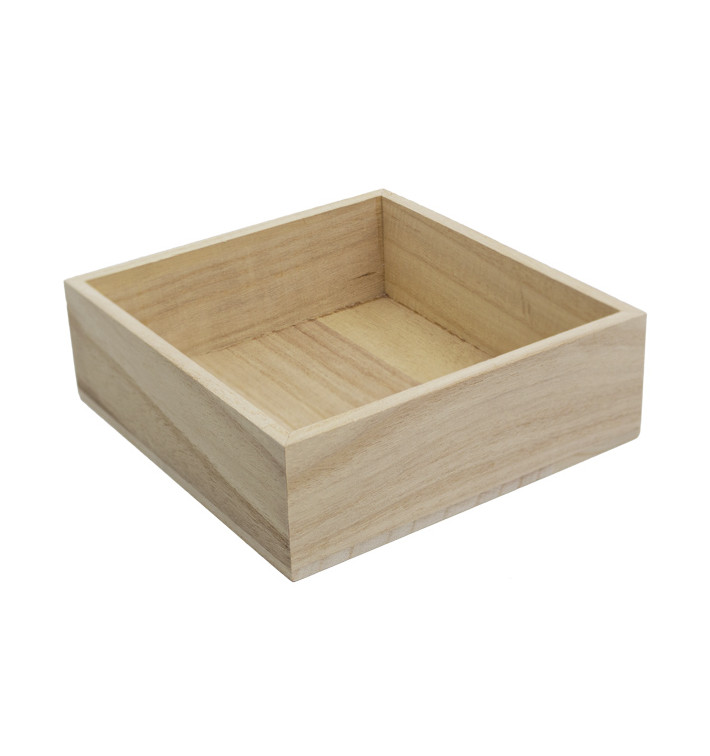 Houten Etalerende Box 16x15x5cm (1 stuk) 