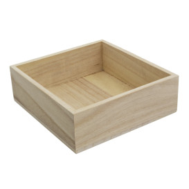 Houten Etalerende Box 16x15x5cm (24 stuks)