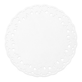 Dentelle en papier blanc Ø100mm (250 Unités)