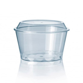 Plastic Container PS Kristal 300 ml Ø11cm (100 stuks)