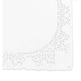 Dentelle en papier Rectangulaire Blanc 20x30cm (250 Utés)