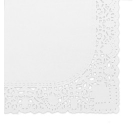 Dentelle en papier Rectangulaire Blanc 30x40cm (1.000 Utés)