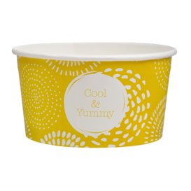 Pot à glace en carton 5oz/140 ml "Cool&Yummy" (50 Unités)