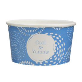 Papieren ijs Container "Cool&Yummy" 6oz/175ml (50 stuks) 