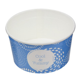 Pot à glace en carton 6oz/175 ml "Cool&Yummy" (50 Unités)