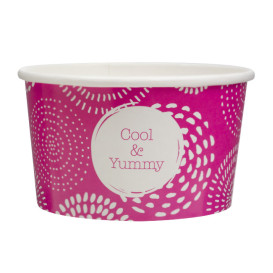 Papieren ijs Container "Cool&enummen" 6,5oz/195ml (1.260 stuks)