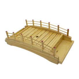 Pont en Bois pour Sushi 43x21,5x12,5cm (1 Uté)