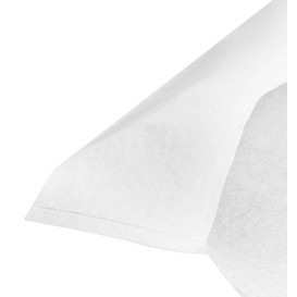 Wegwerp volwassen slabbetje met zak wit 36x65cm (500 stuks)