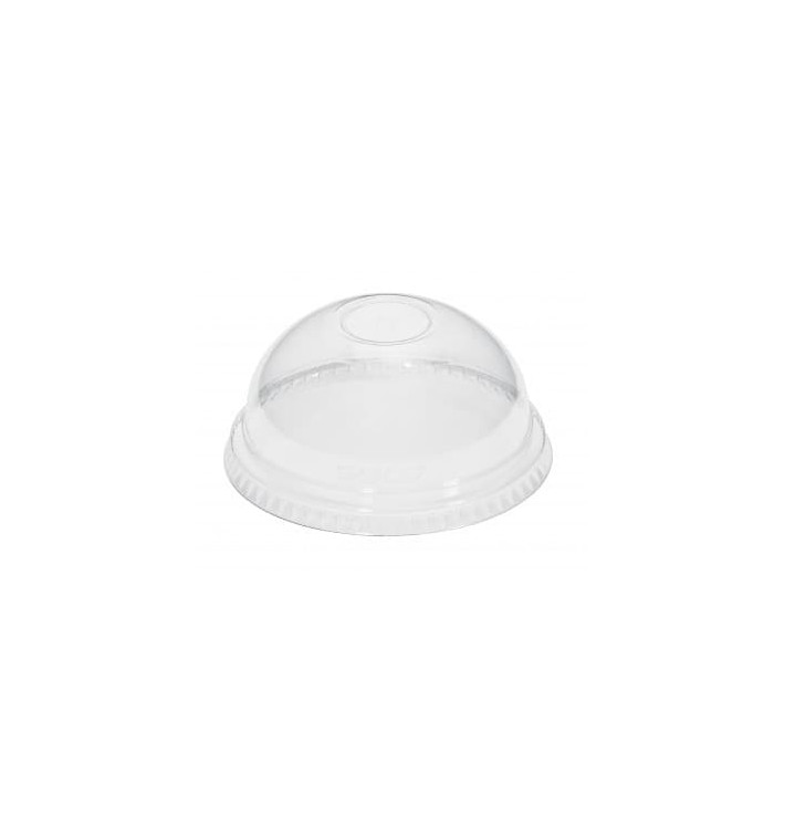 Courvercle Dôme Non Perforé PET Cristal Ø9,3cm 