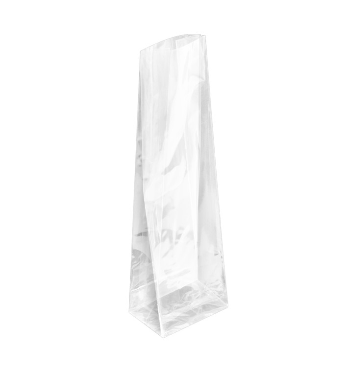 Sac en Polypropylène BO Fond Carré 6x19+4cm G160 (100 Utés) Sac en Polypropylène BO Fond Carré 6x19+4cm G160 (100 Utés)